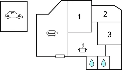Planimetria di Pet Friendly Apartment In Rapallo