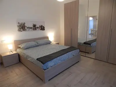 Letto o letti in una camera di la casa del parco Ferrari