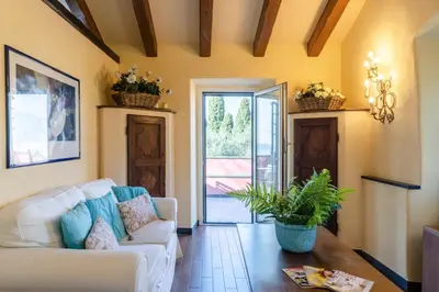 Area soggiorno di Villa Diana by PortofinoHomes