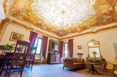Area soggiorno di Monti Guesthouse