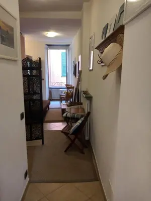 Area soggiorno di Dume Cosy Apt - Central - Near the beach with A.C.