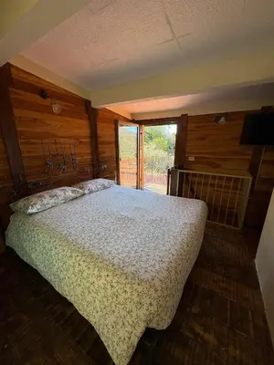 Letto o letti in una camera di La Casetta di Molly tra ulivi e roseto