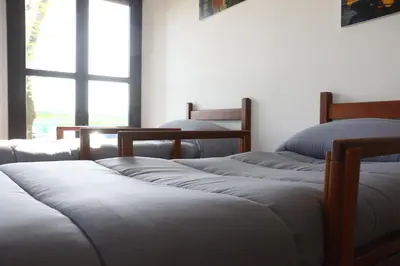 Letto o letti in una camera di Student's Hostel Parma