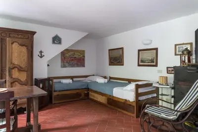 Letto o letti in una camera di Villa Smith