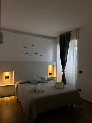 Letto o letti in una camera di La casa del capitano