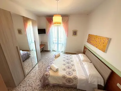 Letto o letti in una camera di Hotel San Donnino