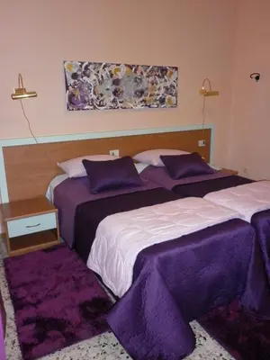 Letto o letti in una camera di Hotel San Donnino
