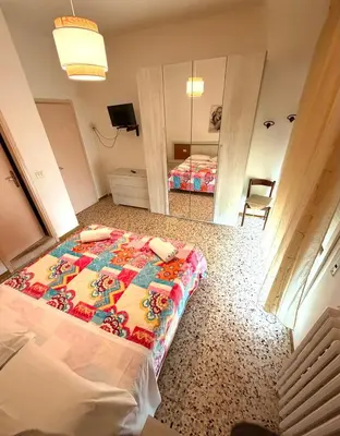 Letto o letti in una camera di Hotel San Donnino