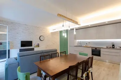 Cucina o angolo cottura di JOIVY Spacious 2-bedroom flat with Balcony near Beach in Sestri Levante