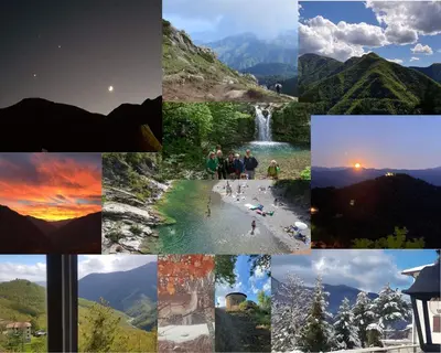 Paesaggio naturale nelle vicinanze del bed & breakfast