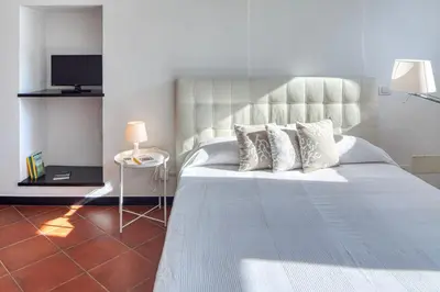 Letto o letti in una camera di Villa dell'Erta - Levanto