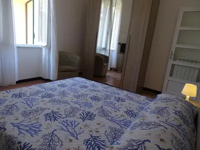 Letto o letti in una camera di Casa Jacopo 50 mt dal mare