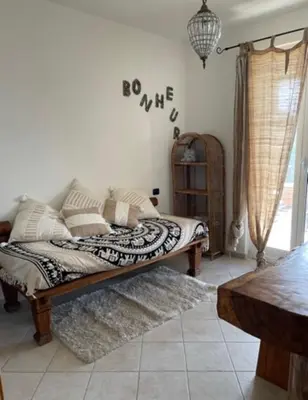 Letto o letti in una camera di Corner of Paradise Moneglia