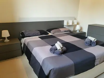Letto o letti in una camera di Villa Joana