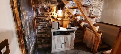 Cucina o angolo cottura di b&b La Corte dei Cerri- Il Piccolo Chalet