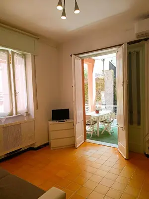TV o dispositivi per l'intrattenimento presso Classic Monterossino Apartment in Old Town