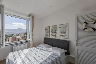 Letto o letti in una camera di Rapallo Summer House