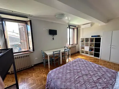 Letto o letti in una camera di Corte Manzoglio