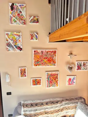 Letto o letti in una camera di LOFT DEI LUPI Elegante appartamento a 260 m dal Duomo free parking