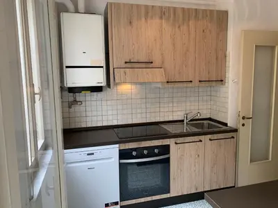 Cucina o angolo cottura di Casa Bianca 2 - confortevole in centro a Moneglia