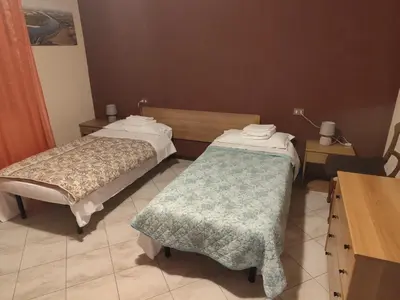 Letto o letti in una camera di Appartamento a due passi da Mantova