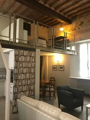Area soggiorno di Luigi in Palazzo Bianchi