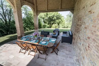 Area soggiorno di Villa Ca de Angeli - Tabiano Castle Country Villas