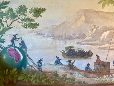 Paesaggio naturale nelle vicinanze della villa