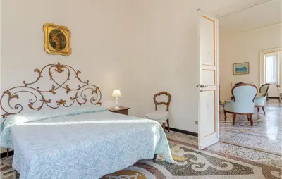 Letto o letti in una camera di Cozy Home In Zoagli With Wifi