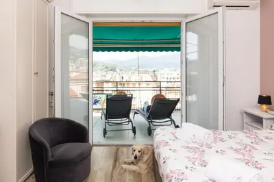 Letto o letti in una camera di Casa Emy