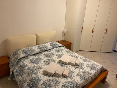 Letto o letti in una camera di Casa Edoardo