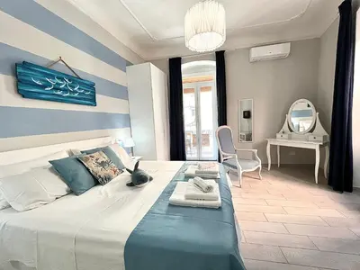Letto o letti in una camera di Cà del Mar - La Spezia e Cinque Terre