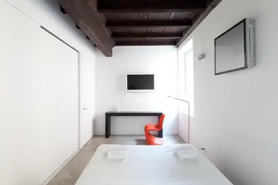 Letto o letti in una camera di Casa Valentina