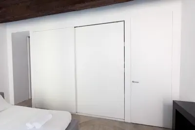 Letto o letti in una camera di Casa Valentina