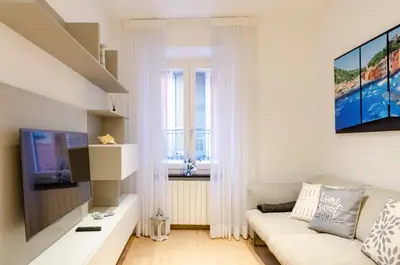 TV o dispositivi per l'intrattenimento presso Appartamento di design