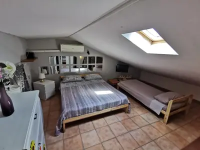 Letto o letti in una camera di Apartment in the city center with SELF CHECK-IN