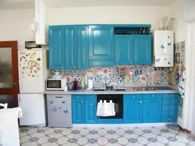 Cucina o angolo cottura di DEIVA MARINA appartamento in Residence vicino a cinque terre