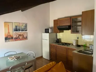 Cucina o angolo cottura di La mansarda in centro