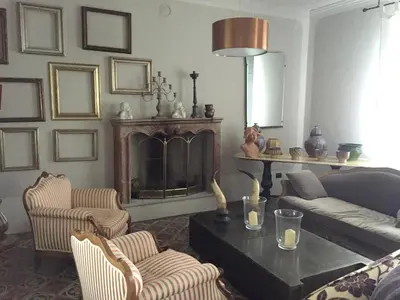 Area soggiorno di Spacious villa with private pool in Ca' dei Rovati