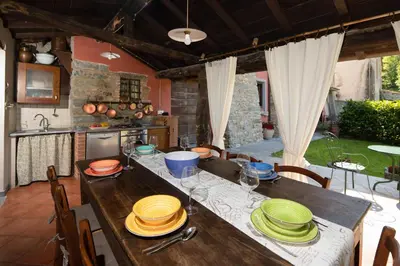 Cucina o angolo cottura di Villa with private pool Fivizzano 9 by VacaVilla