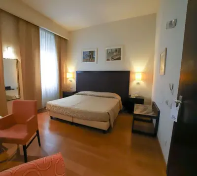 Letto o letti in una camera di Hotel Terme