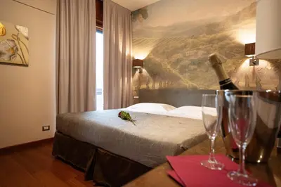 Letto o letti in una camera di Hotel Terme Salvarola