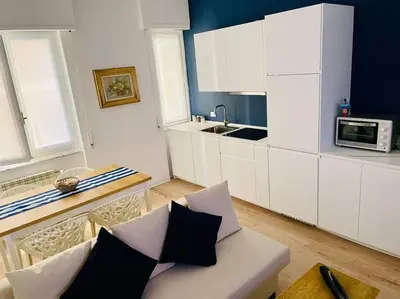 Cucina o angolo cottura di Mamidoli apartment, exclusive area in Chiavari