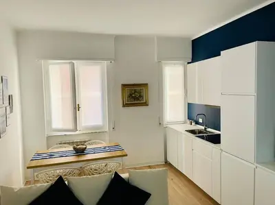 Cucina o angolo cottura di Mamidoli apartment, exclusive area in Chiavari