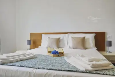 Letto o letti in una camera di Casa Fanni