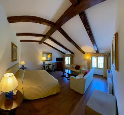 Area soggiorno di Hotel Villa Montanarini