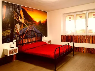 Letto o letti in una camera di Affittacamere Pavia
