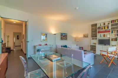 TV o dispositivi per l'intrattenimento presso SUPER ATTICO Vista Mare e Ampia Terrazza