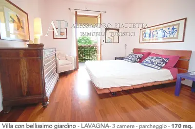 Letto o letti in una camera di Villa Marinin - con splendido giardino e vicino ad oasi naturalistica