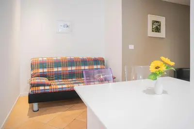 Area soggiorno di MIMOSA - Villa Luisa: Pace, Relax a 2 passi dal mare